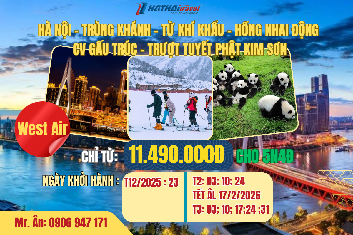 HÀ NỘI- TRÙNG KHÁNH -TRƯỢT TUYẾT KIM PHẬT SƠN